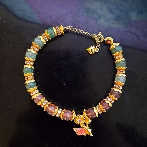 Fluorite crystal bracelet